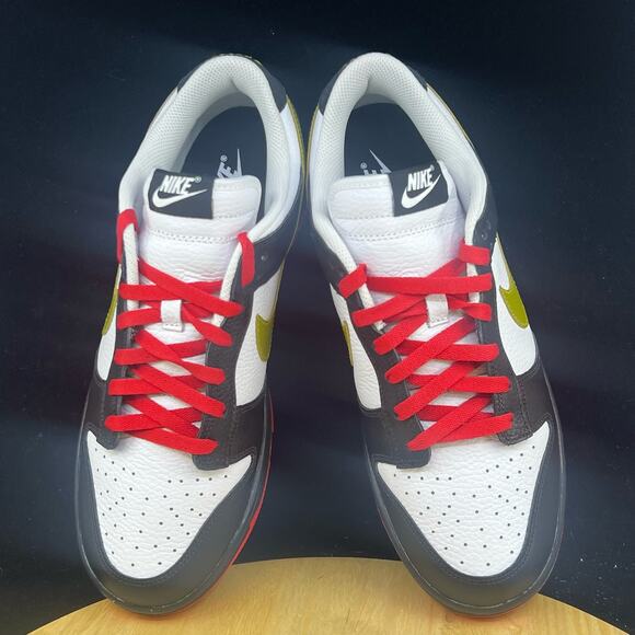 Nike Dunk Low Id By You Black White Red Green Men’s Sz 10 FJ2253-901 - Picture 8 of 10